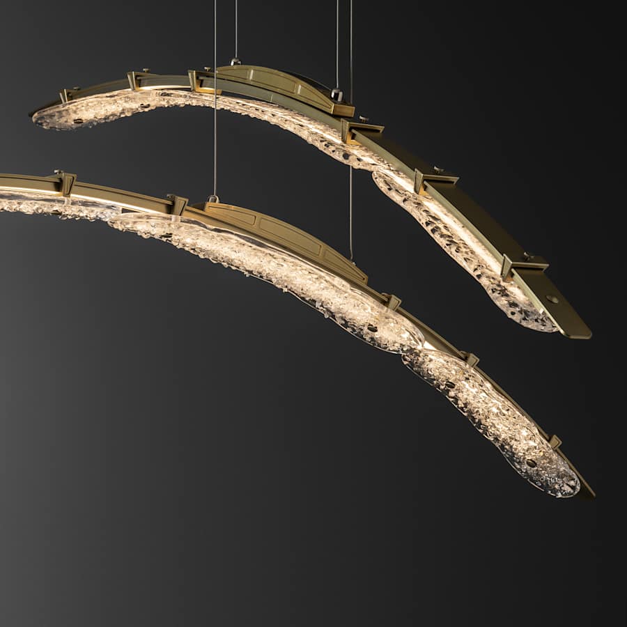 Glissade 44" Wide Suspension Multi Light Pendant