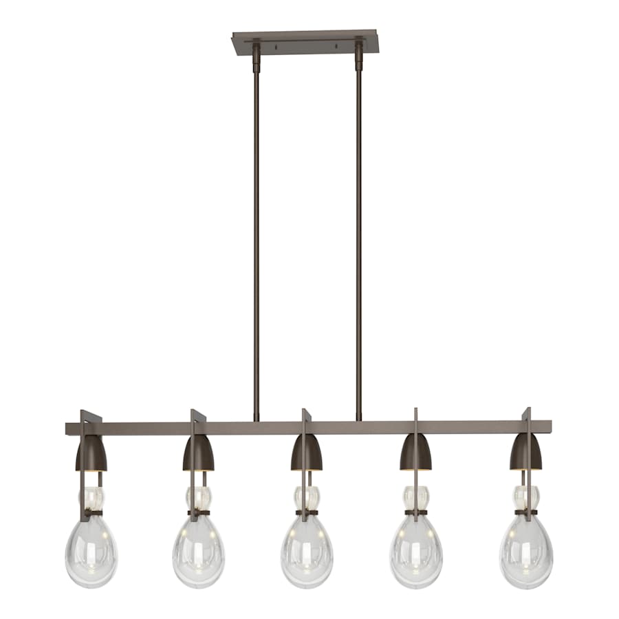 New Traditional 5 Light 41" Wide Linear Chandelier