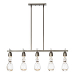 New Traditional 5 Light 41" Wide Linear Chandelier