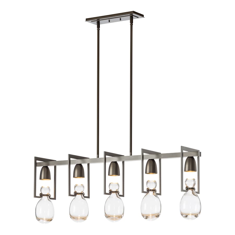 New Traditional 5 Light 41" Wide Linear Chandelier