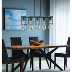 New Traditional 5 Light 41" Wide Linear Chandelier