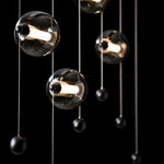 Abacus 41" Wide LED Suspension Multi Light Pendant