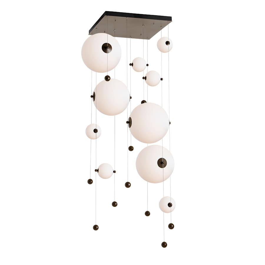Abacus 36" Wide LED Suspension Multi Light Pendant