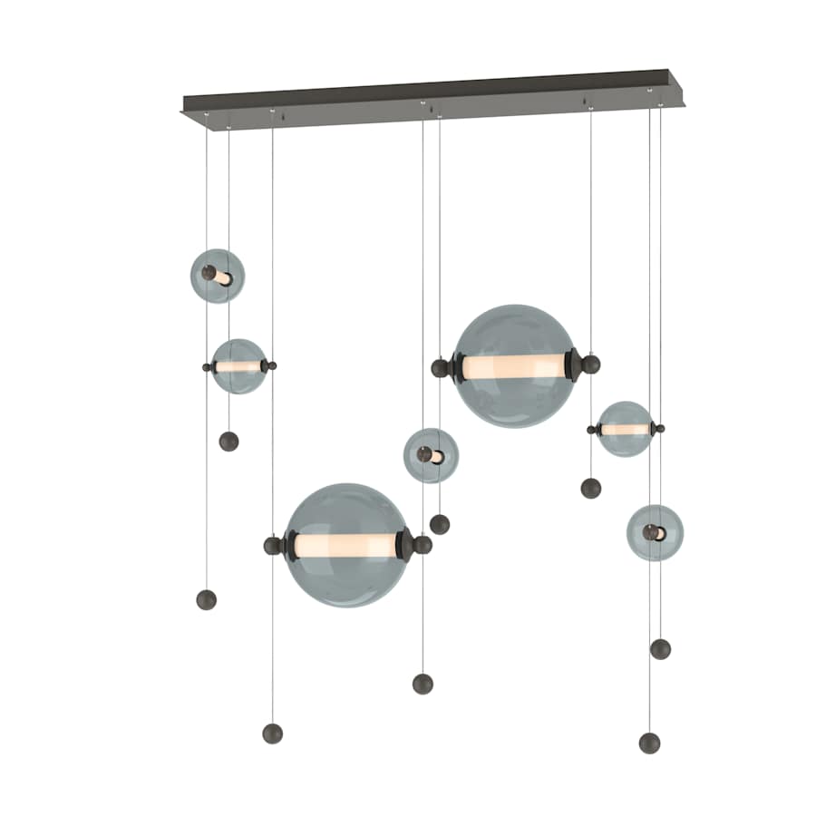 Abacus 49" Wide LED Suspension Multi Light Pendant