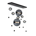Abacus 49" Wide LED Suspension Multi Light Pendant