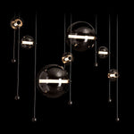 Abacus 49" Wide LED Suspension Multi Light Pendant