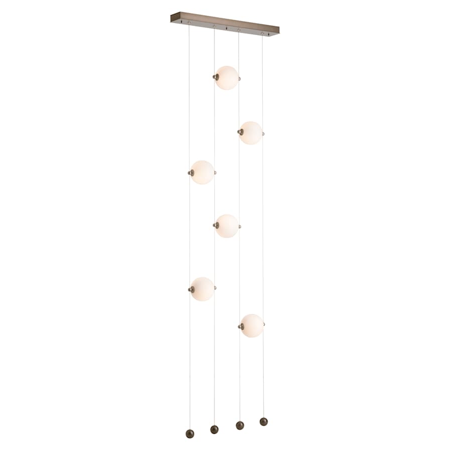 Abacus 22" Wide LED Suspension Multi Light Pendant
