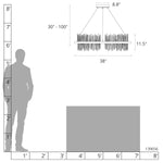 Gossamer 38" Wide LED Ring Chandelier