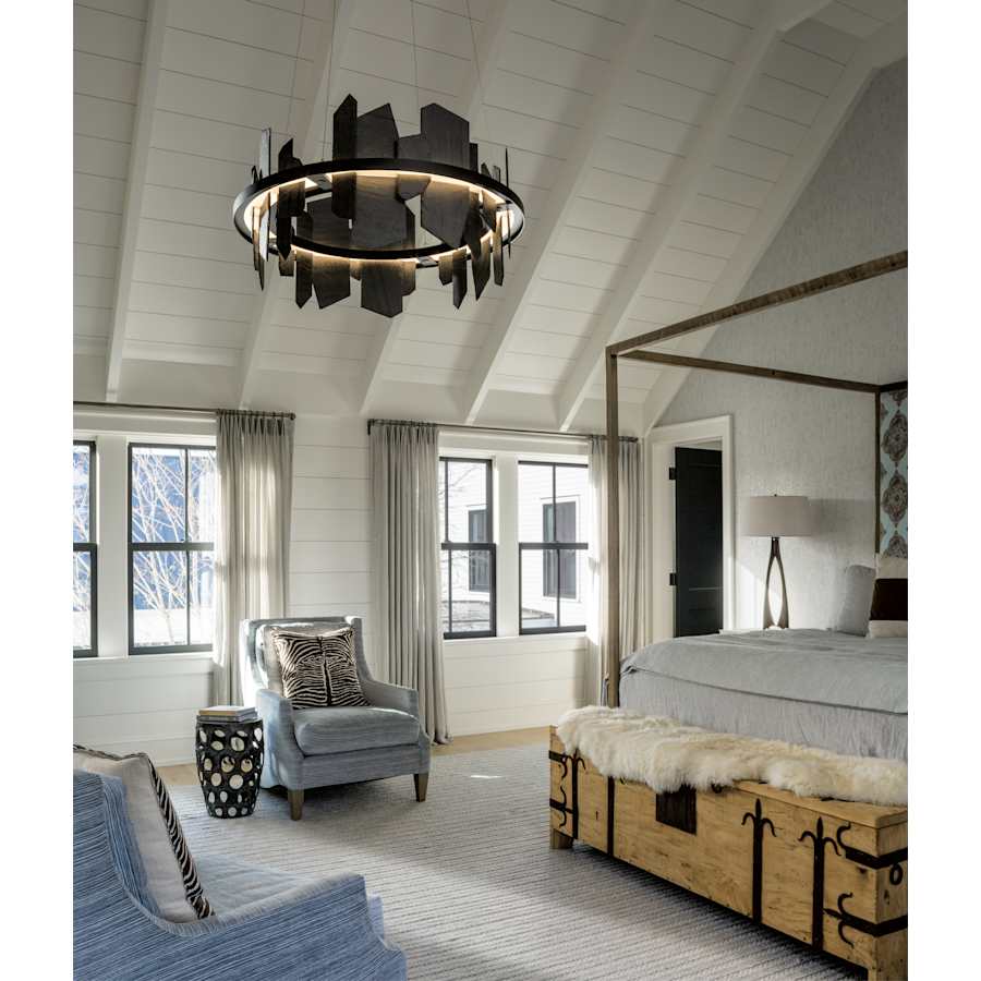 Ardesia 38" Wide LED Ring Chandelier