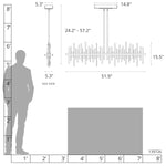 Cityscape 52" Wide Linear Pendant