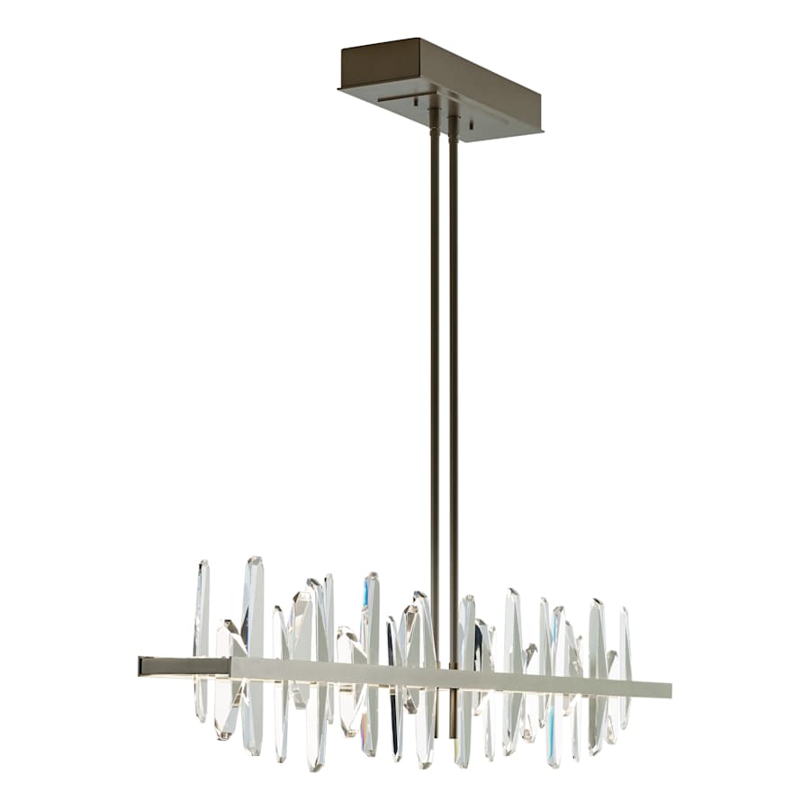 Solitude 52" Wide LED Crystal Linear Chandelier