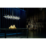 Solitude 52" Wide LED Crystal Linear Chandelier