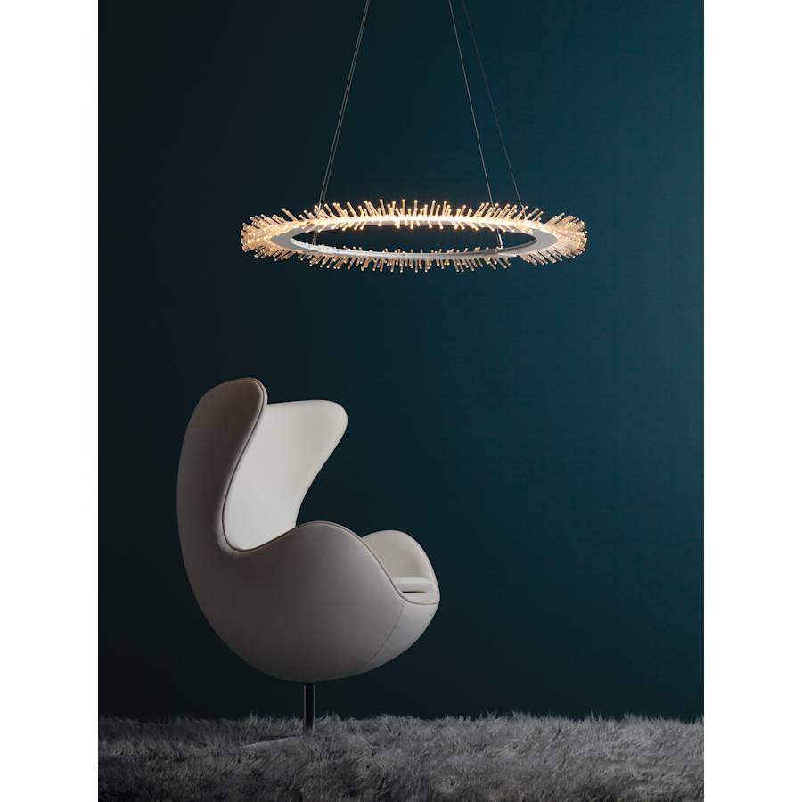 Anemone 37" Wide LED Ring Chandelier