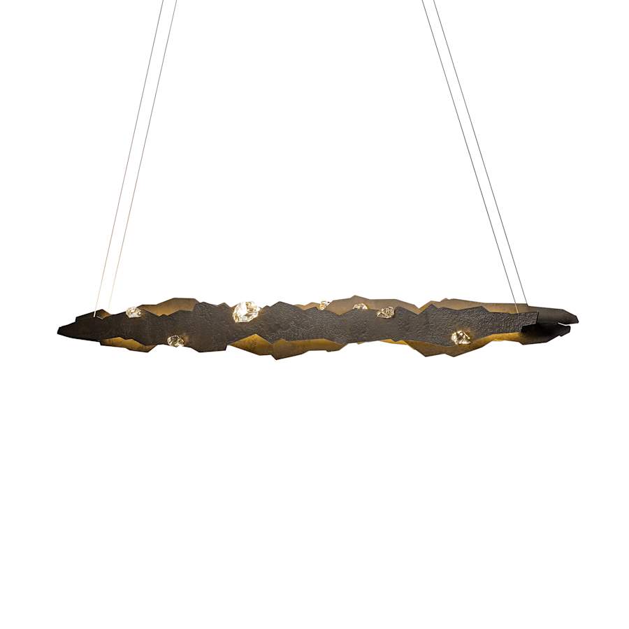 Trove 53" Wide LED Abstract Linear Chandelier