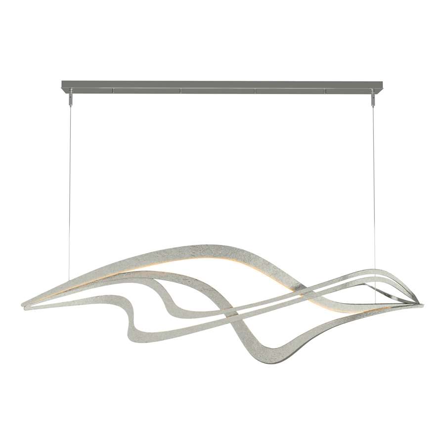 Crossing Waves 45" Wide Suspension Linear Pendant