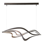 Crossing Waves 45" Wide Suspension Linear Pendant