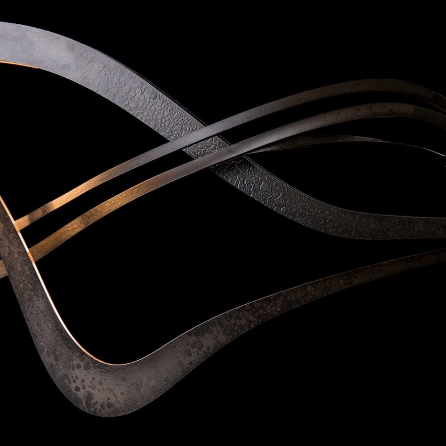 Crossing Waves 45" Wide Suspension Linear Pendant