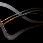 Crossing Waves 45" Wide Suspension Linear Pendant