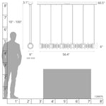 Cairn 57" Wide Linear Pendant