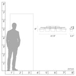 Ellipse 5 Light 8" Tall Wall Sconce