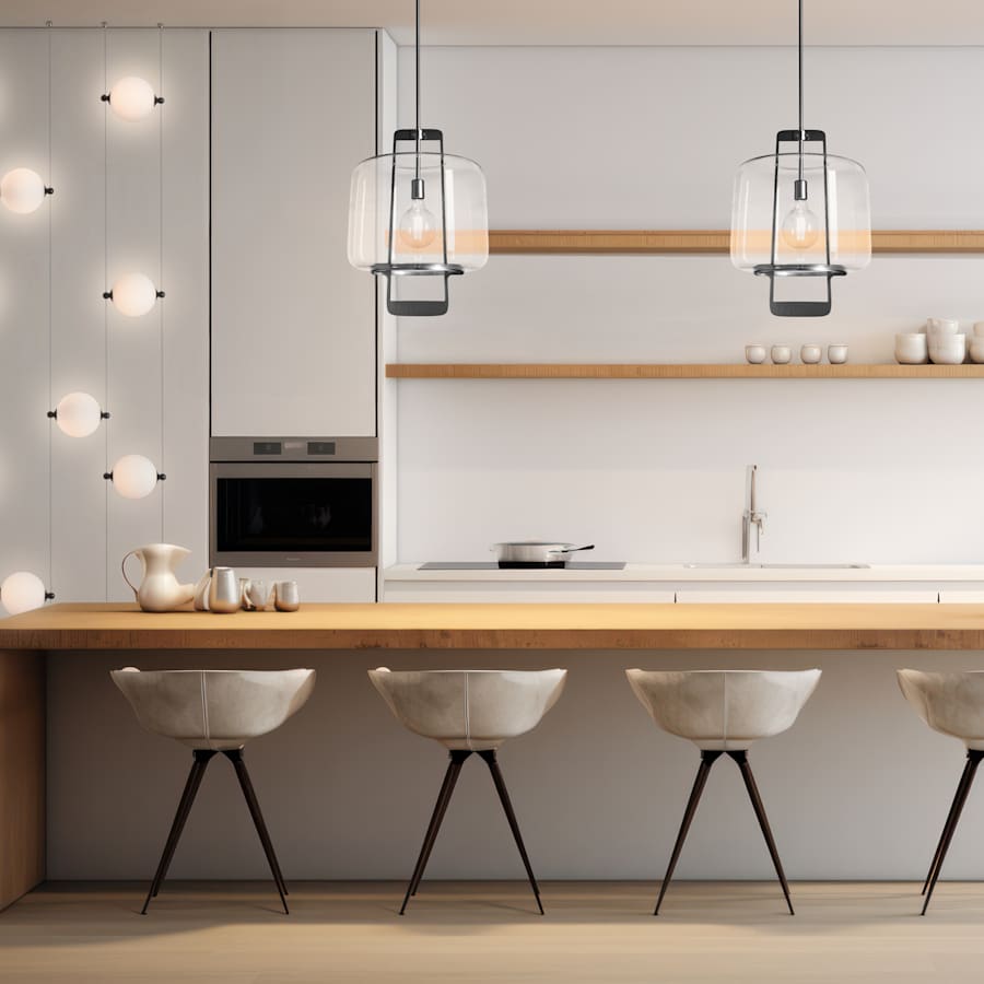 Abacus 28" Wide LED Linear Pendant