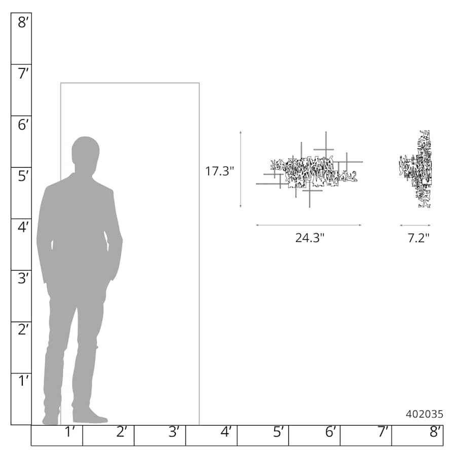 Brutus 2 Light 17" Tall Wall Sconce