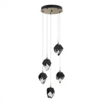 Chrysalis Pendant, 5-Light, Oil Rubbed Bronze, Black Polished Crystal, 15.4"W (131137-SKT-STND-14-BP0754 5YZTFM)