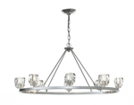 Gatsby Chandelier, 8-Light, Vintage Platinum, 45.3"W (105021-SKT-82-CR 5N8JGX)