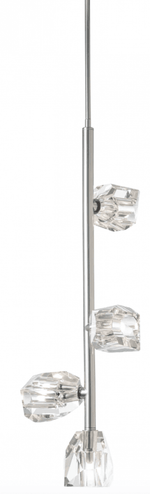 The Bling X-Large 1-Light Damp Rated Integrated Dimmable LED Ceiling Pendant in Plated Dark Bronze, Visual Comfort & Co. Modern Collection CDPD17827PZ 70PKF89