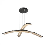 Glissade Double Large Pendant, LED, Oil Rubbed Bronze, Clear, 43.5"W (137587-LED-STND-14-ZM0749 5Z3119)