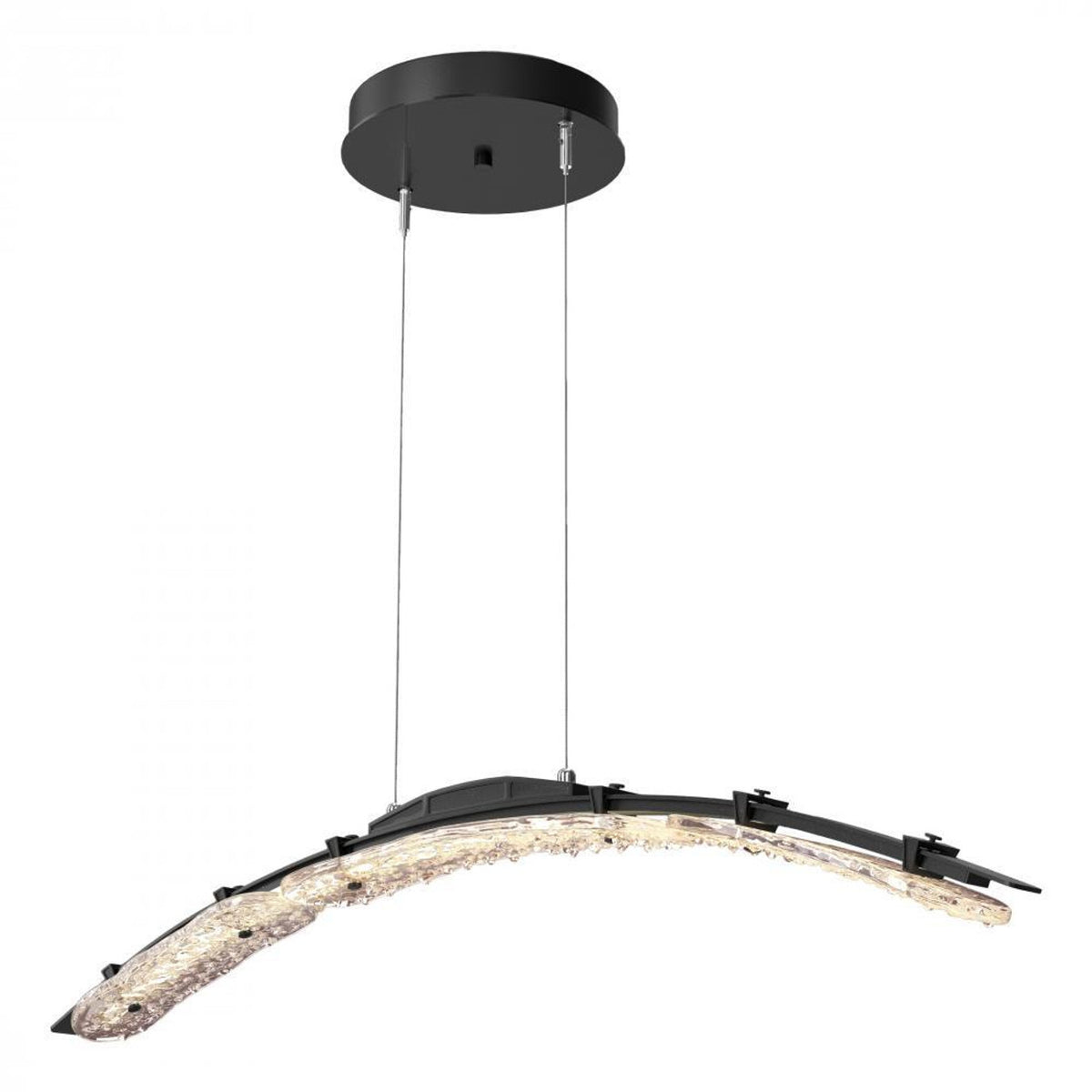 Glissade Large Pendant, LED, Vintage Platinum, Clear, 43.5"W (137586-LED-STND-82-ZM0749 5Z3110)