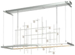 Hubbardton Forge Spring 53 1/2" Clear Bubble Glass Modern LED Pendant