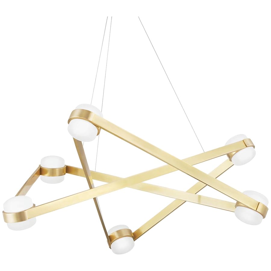 Orbit 6 Light 38" Wide LED Abstract Chandelier