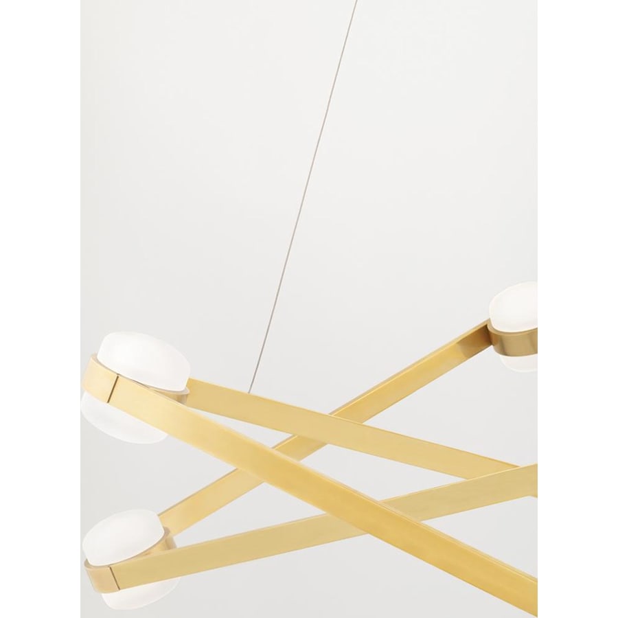 Orbit 6 Light 38" Wide LED Abstract Chandelier