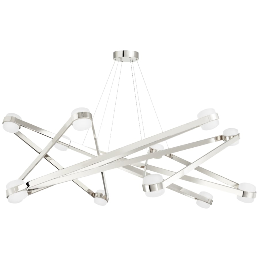 Orbit 12 Light 56" Wide LED Abstract Chandelier