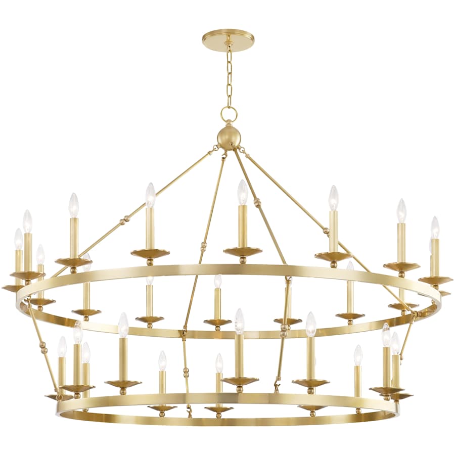 Allendale 28 Light 58" Wide Two-Tier Candle Chandelier