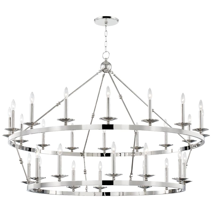 Allendale 28 Light 58" Wide Two-Tier Candle Chandelier