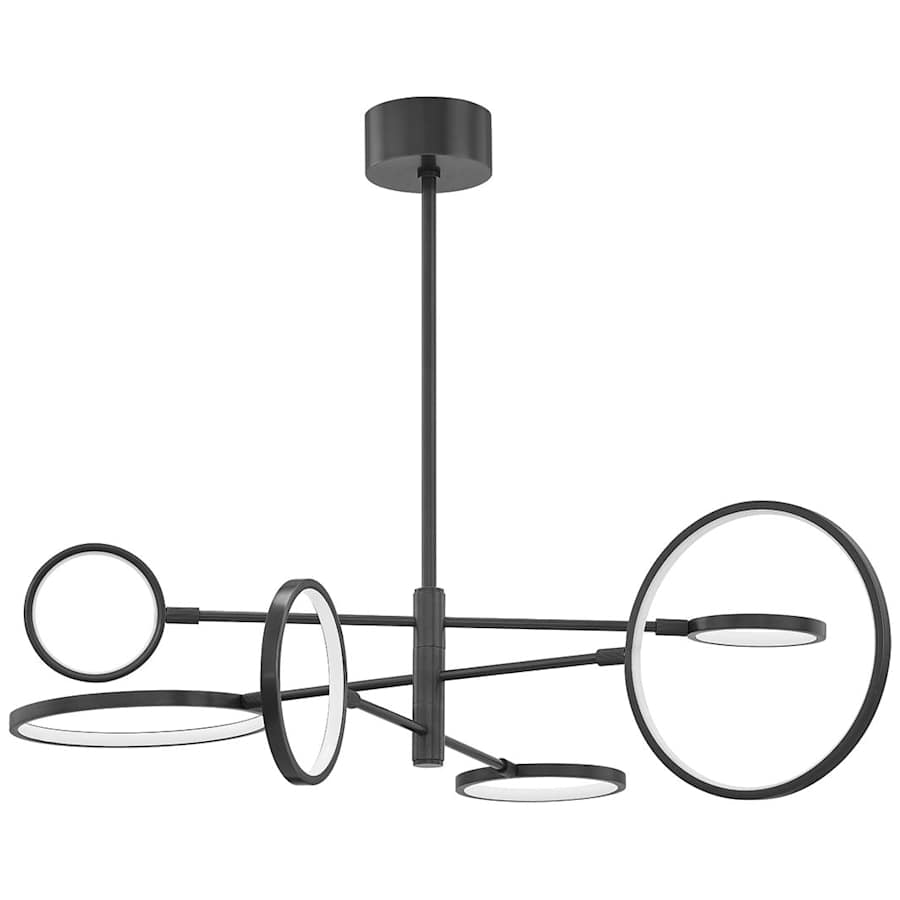 Saturn 6 Light 45" Wide LED Ring Chandelier