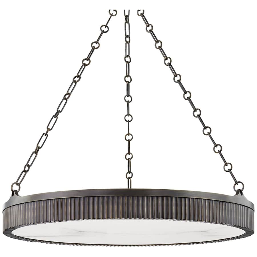 Lynden 8 Light 30" Wide LED Drum Chandelier