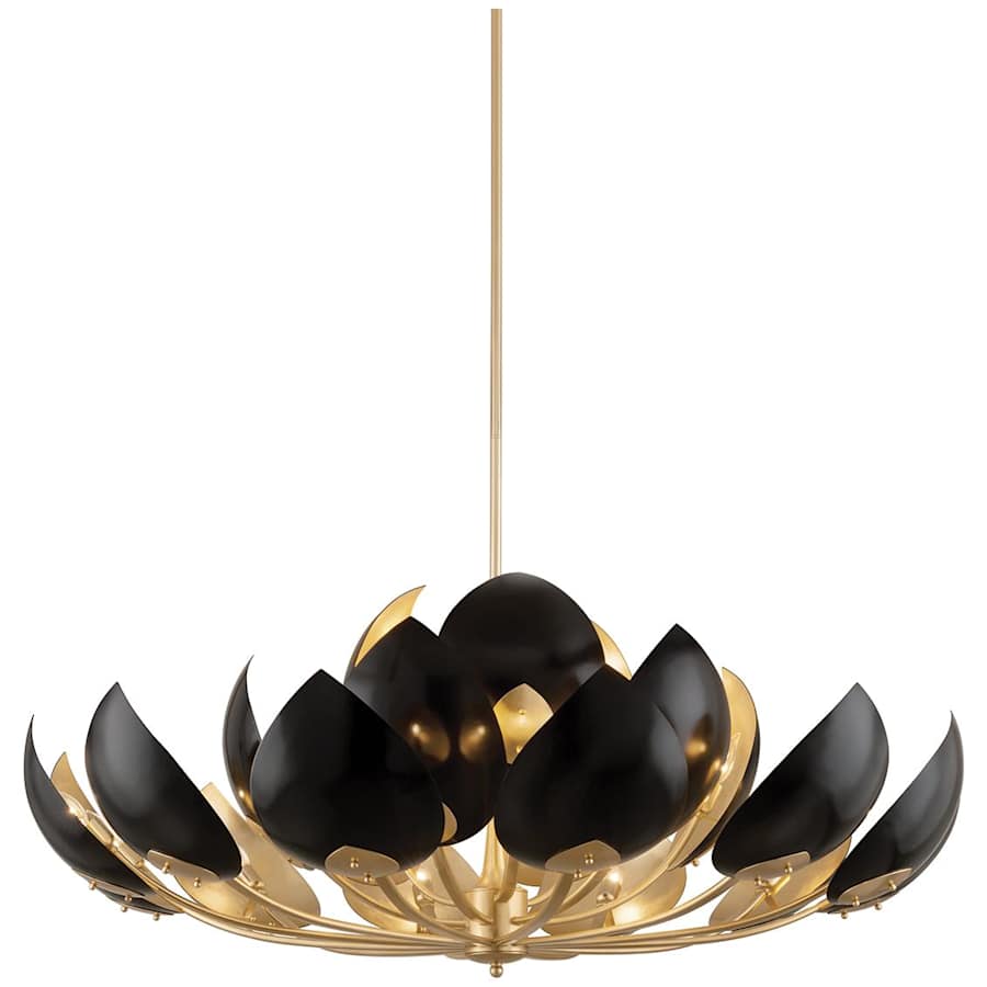 Lotus 21 Light 54" Wide Abstract Chandelier