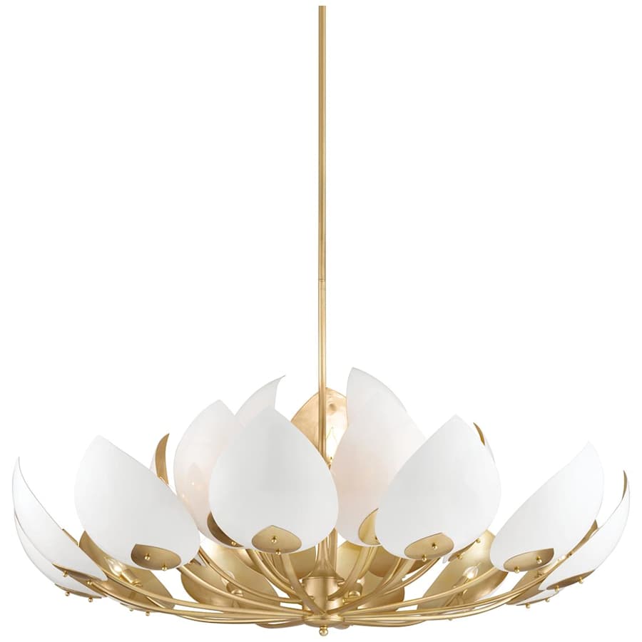 Lotus 21 Light 54" Wide Abstract Chandelier