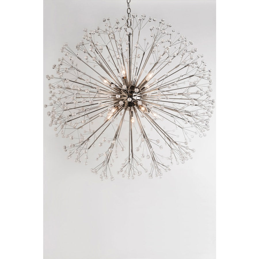 Dunkirk 10 Light 30" Wide Crystal Globe Chandelier