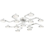 Meander 13 Light 43" Wide LED Semi-Flush Ceiling Fixture