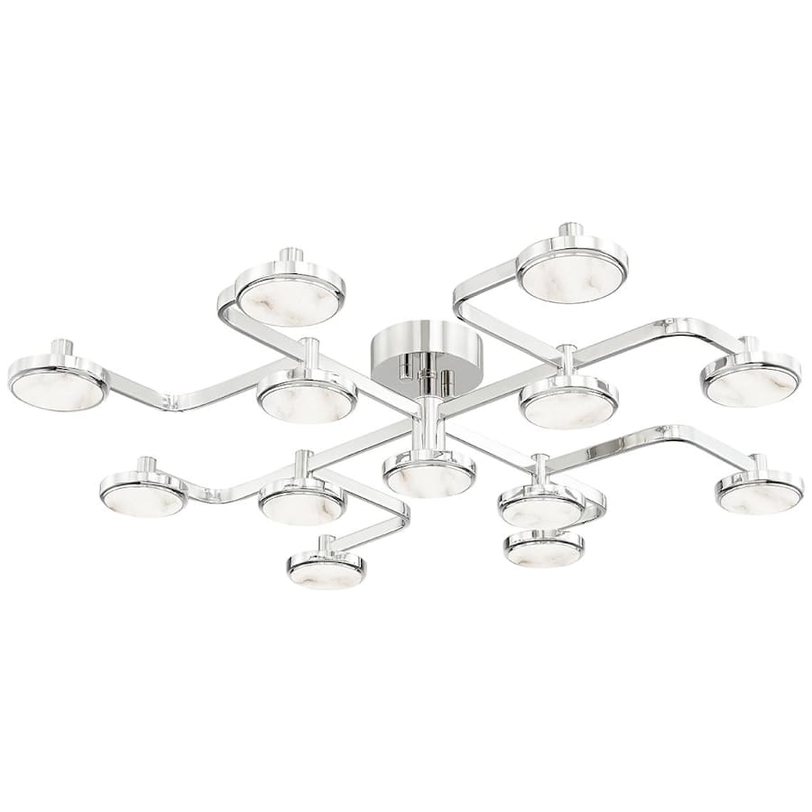 Meander 13 Light 43" Wide LED Semi-Flush Ceiling Fixture