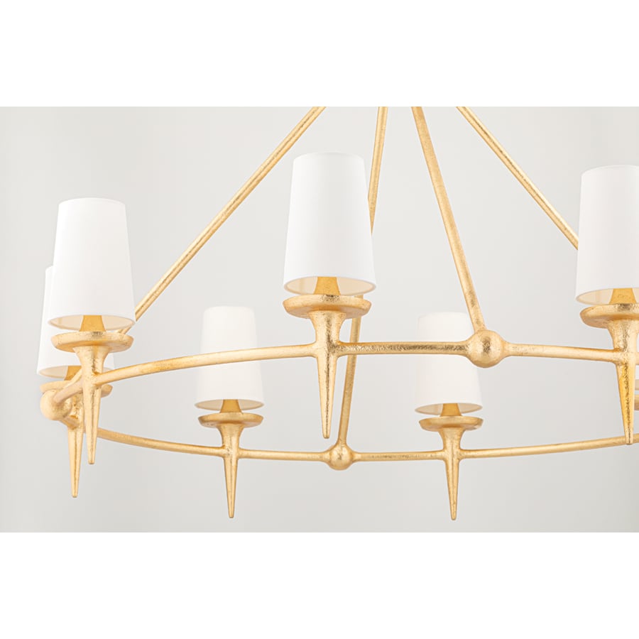 Torch 8 Light 48" Wide Ring Chandelier