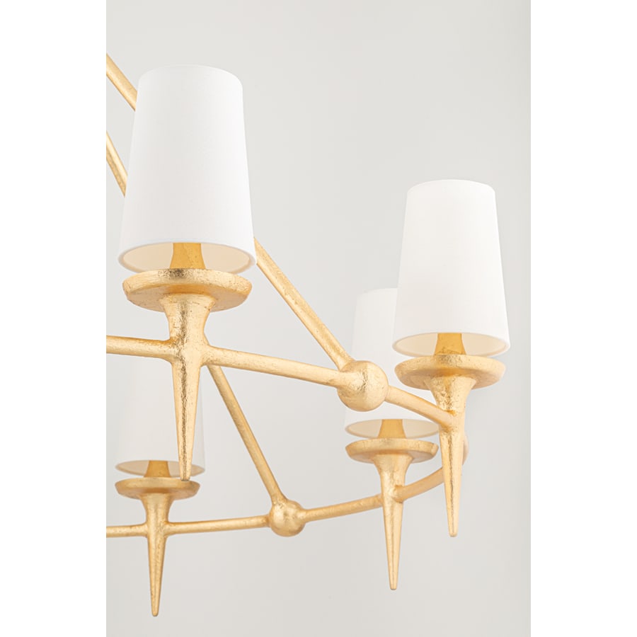 Torch 8 Light 48" Wide Ring Chandelier