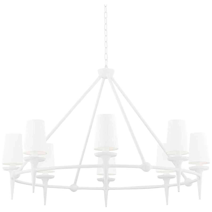 Torch 8 Light 48" Wide Ring Chandelier