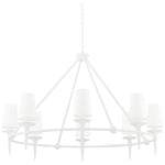 Torch 8 Light 48" Wide Ring Chandelier