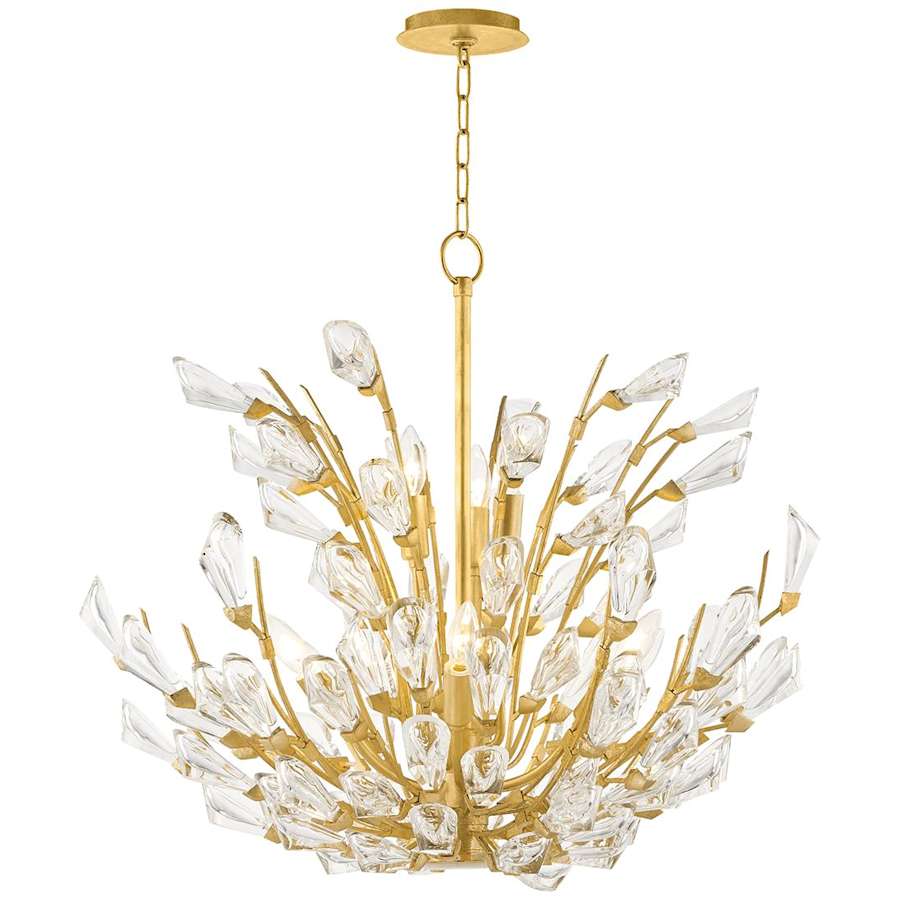 Tulip 9 Light 28" Wide Crystal Chandelier