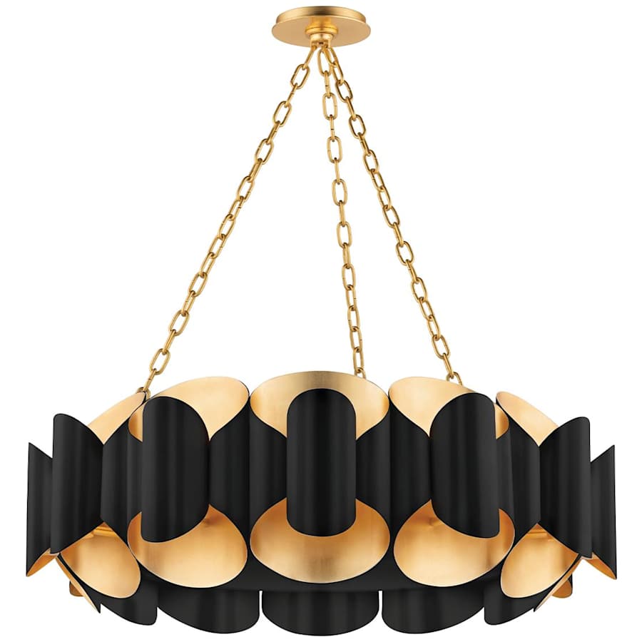 Banks 12 Light 35" Wide Drum Chandelier